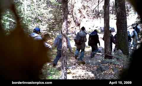 illegal aliens on a popular trail